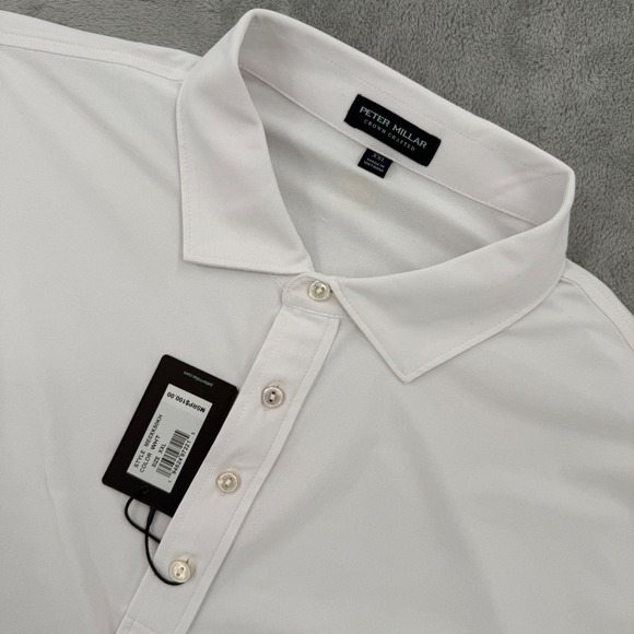 Peter Millar Other - Peter Millar Crown Crafted Men's White Tailored Fit Polo Shirt Size XXL NEW